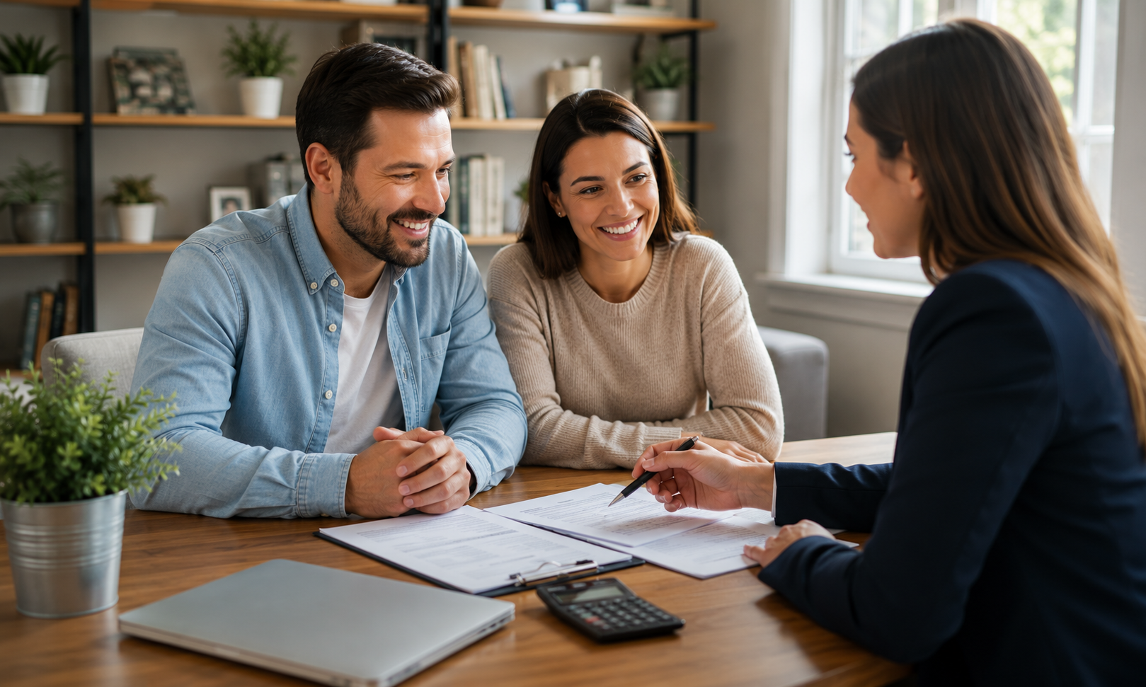 Real estate and mortgage professionals working together