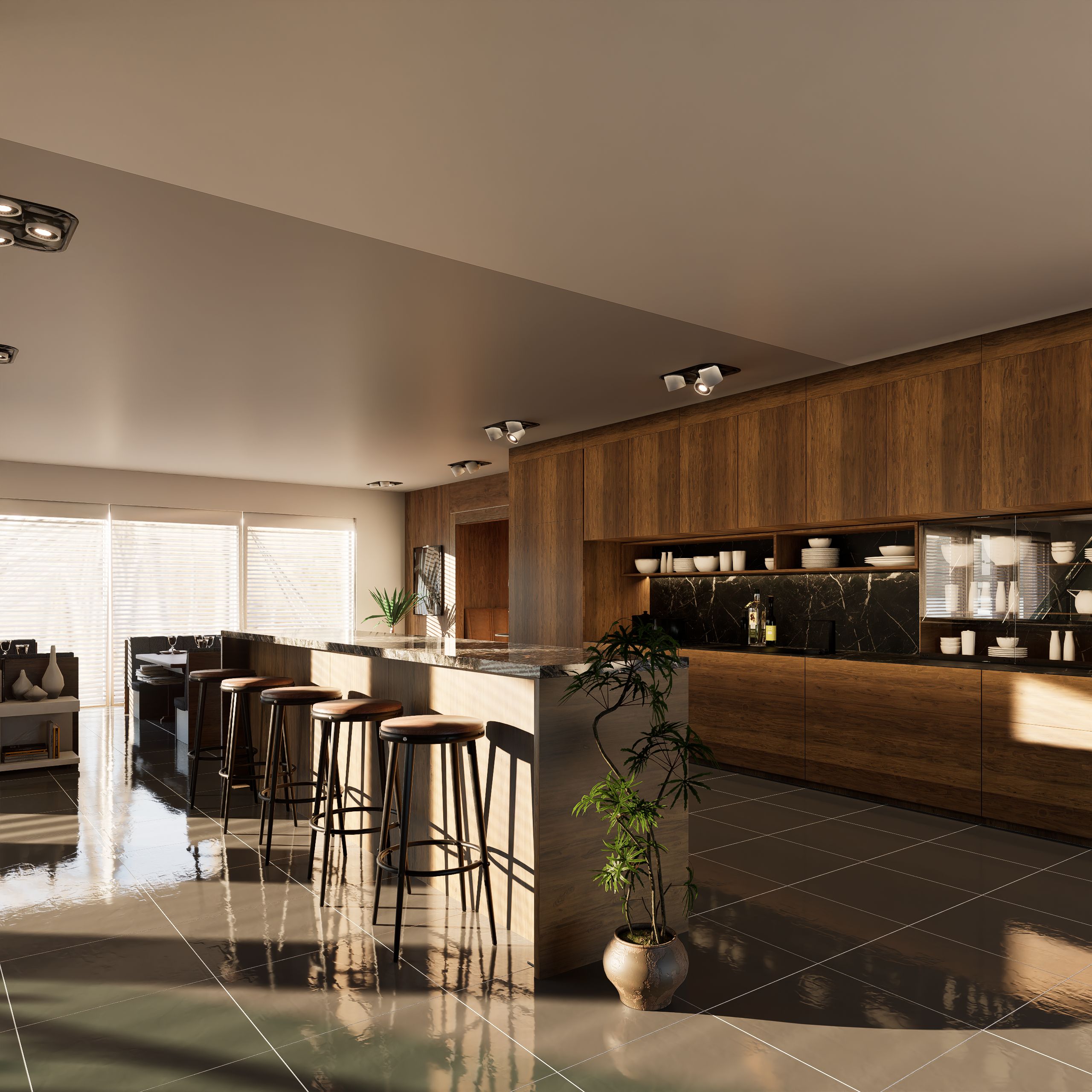 Modern residential interior